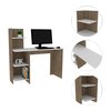 Tuhome 17.7 in. D X 47.2 in. W X 47.2 in. H, Light Gray/White, Laminate EDB5560